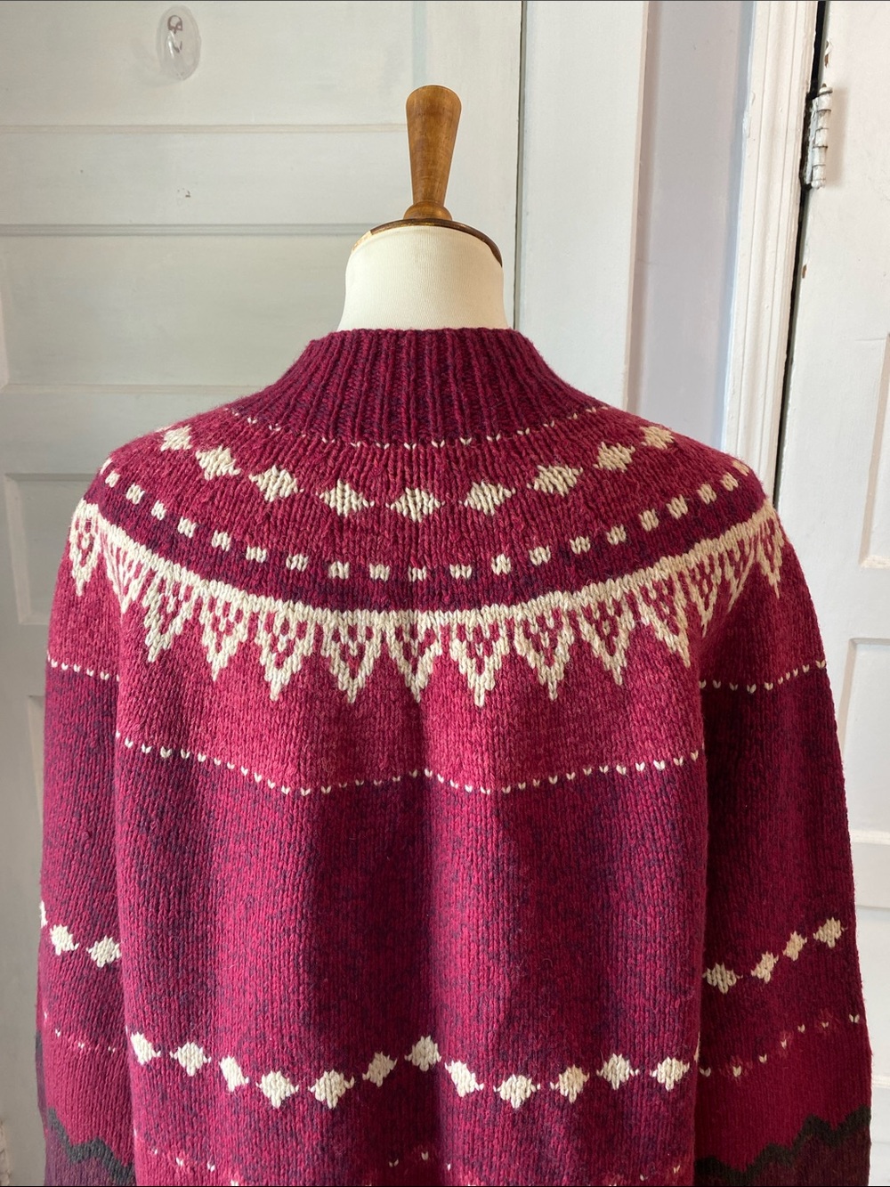 Lands End Wool Full Zip Cardigan, Size 1X - Picture 7 of 14